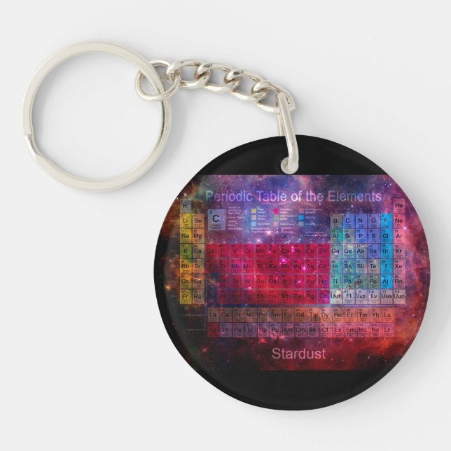 Stardust Periodic Table Key Ring (Front)