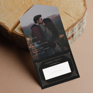 Stardust Photo Wedding Invitations