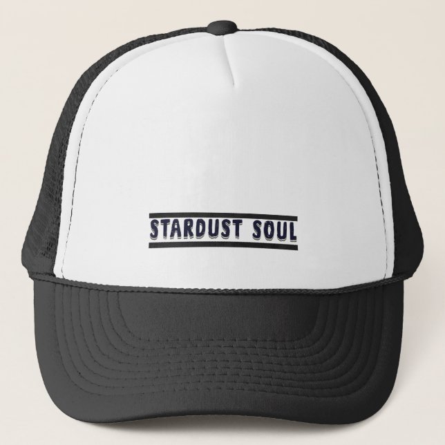 Stardust Soul Trucker Hat – Minimalist Design (Front)