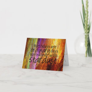 Stardust Sprinkled Birthday Card