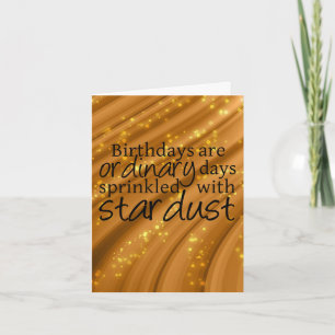 Stardust Sprinkled Birthday Card