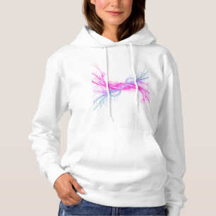 Stardust Trails - Dreamy Celestial Design on Basic Hoodie