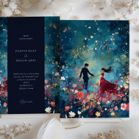 Stardust Whisper - Burgundy & Navy Floral Wedding