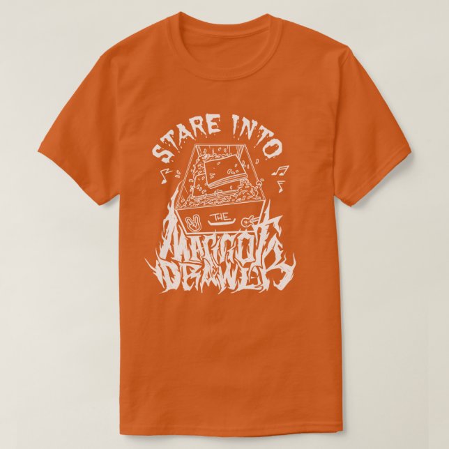 Stare Into The Maggot Drawer T-Shirt (Design Front)