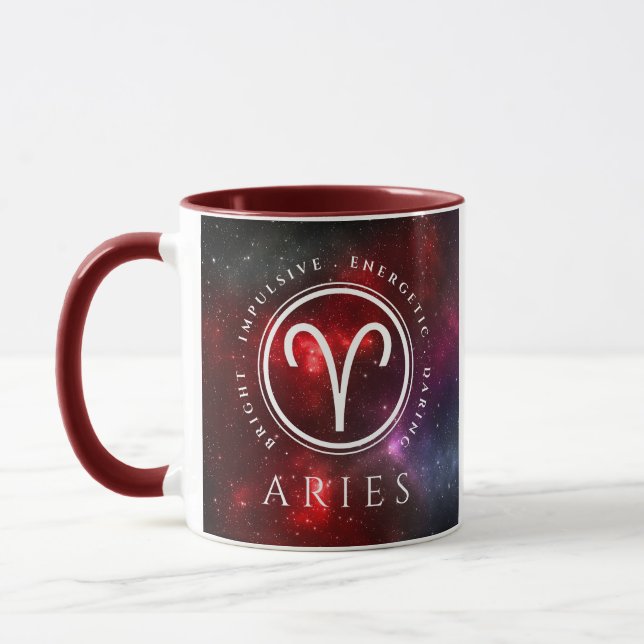 Starfield Aries Ram Western Zodiac Mug (Left)
