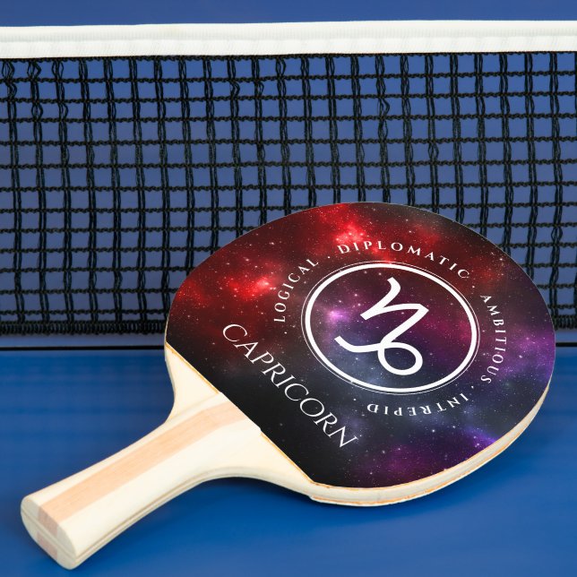 Starfield Capricorn Goat Western Zodiac Ping Pong Paddle (Insitu)