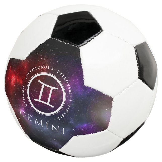 Starfield Gemini Twins Western Zodiac Football (Three Quarter)