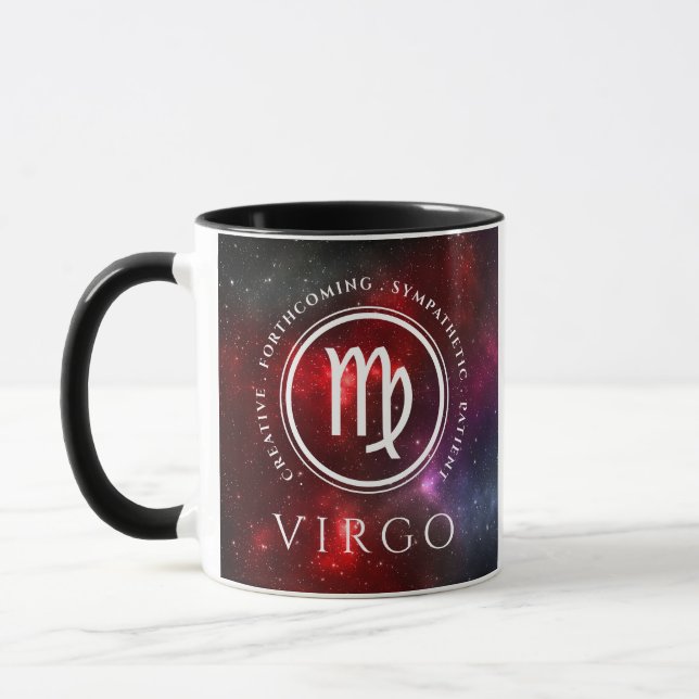 Starfield Virgo Maiden Western Zodiac Mug (Left)