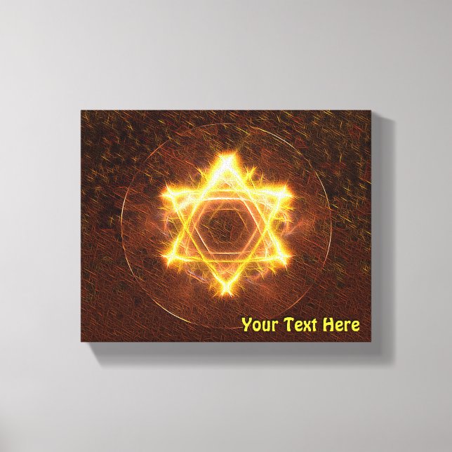 Starfire Fractal Magen David Canvas Print (Front)