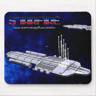 STARFIRE GSN Battlecruiser missile barrage Mouse Mat