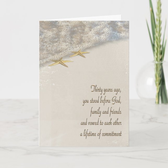 Starfish 30th Anniversary Card (Front)