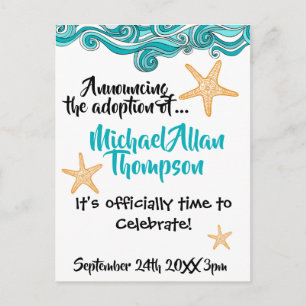 Starfish Adoption Party Announcement