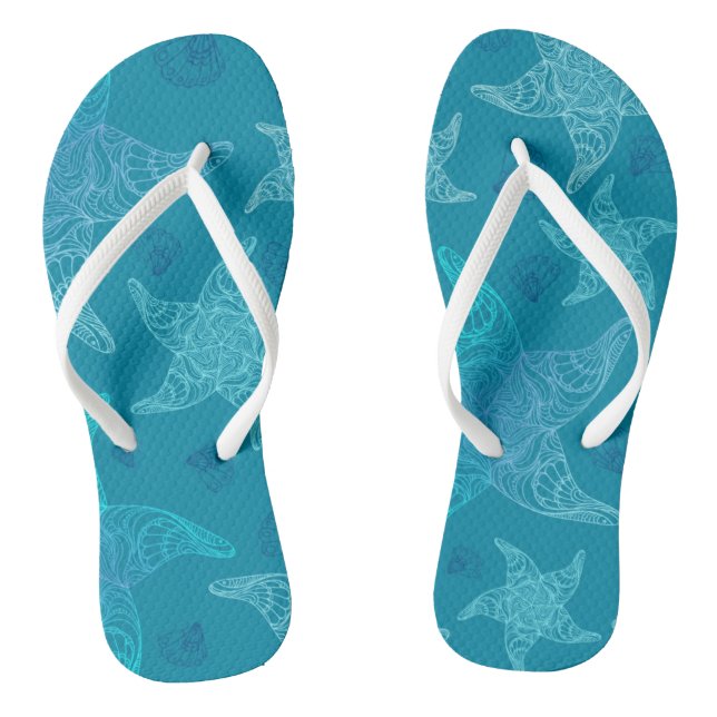 Starfish Adult Flip Flops (Footbed)