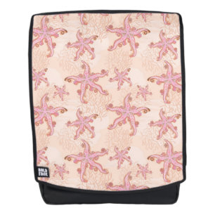 Starfish and Coral Pink Pastel Pattern Backpack