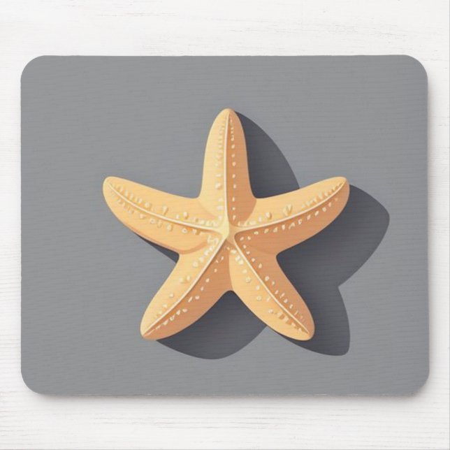 Starfish and Its Shadow Mouse Mat (Front)