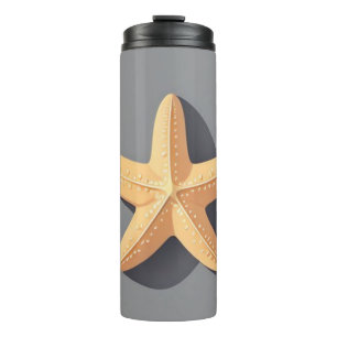 Starfish and Its Shadow Thermal Tumbler