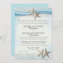 Starfish and Lace Vintage Blue Beach Wedding 