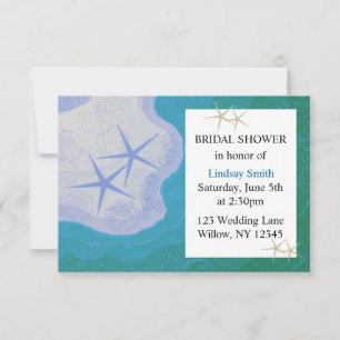 Starfish and Ocean Bridal Shower Invitation