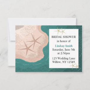 Starfish and Ocean Bridal Shower Invitation