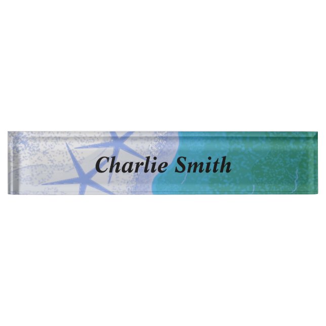 Starfish and Ocean Nameplate (Front)