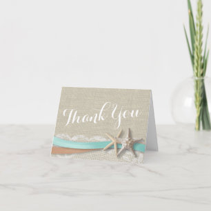 Starfish and Ribbon Thank You Card