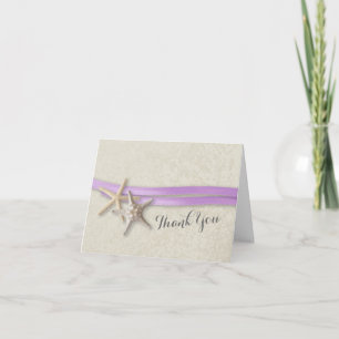 Starfish and Ribbon Thank You Card