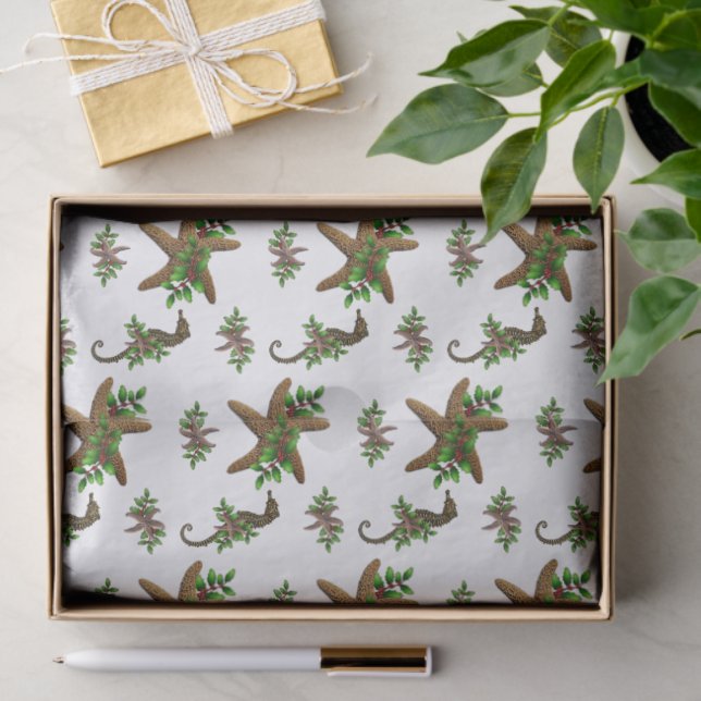Starfish and Sea Horses Christmas Tissue Paper (Gift)