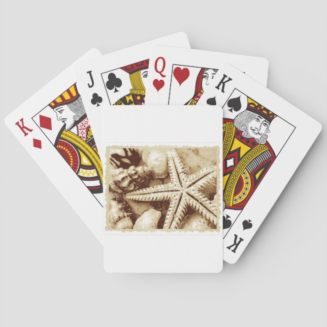 Starfish and Seashells Playing Cards (Back)