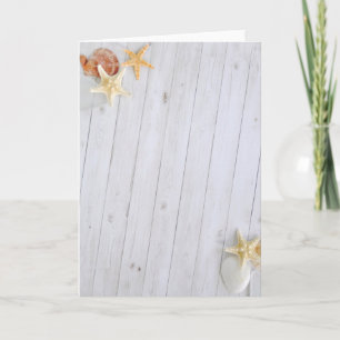 Starfish and Shells Nautical Holiday Card