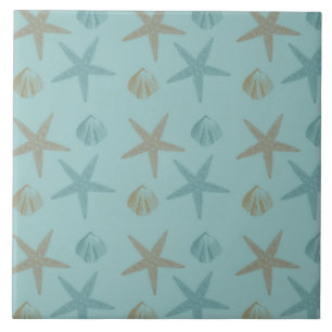Starfish and Shells Tile