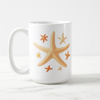 Starfish and the Small Ones Coffee Mug
