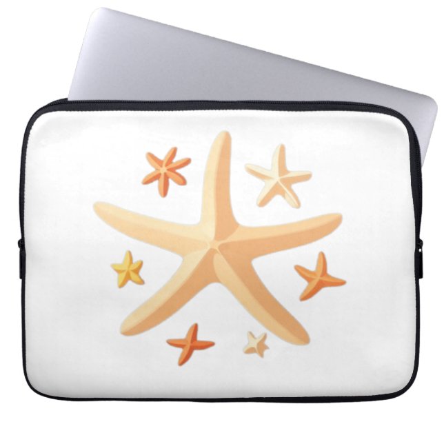 Starfish and the Small Ones Laptop Sleeve (Front)