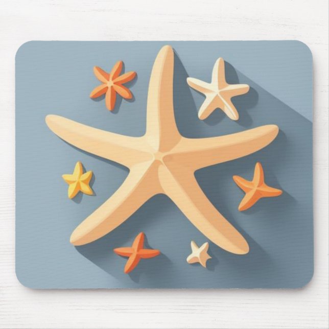 Starfish and the Small Ones Mouse Mat (Front)