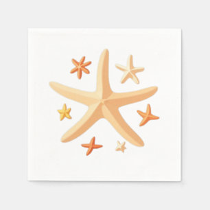 Starfish and the Small Ones Napkin