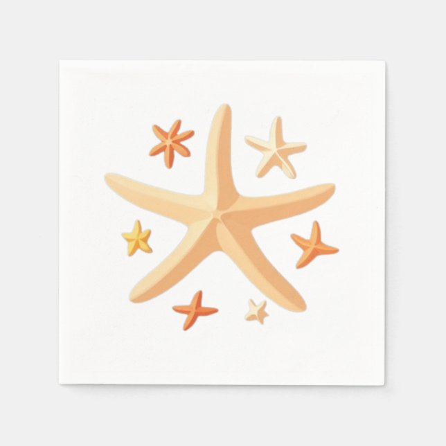 Starfish and the Small Ones Napkin (Front)