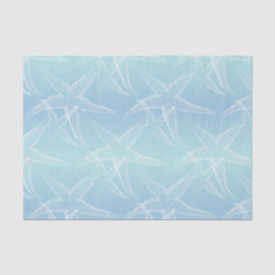 Starfish Aqua Blue Beach Tissue Paper
