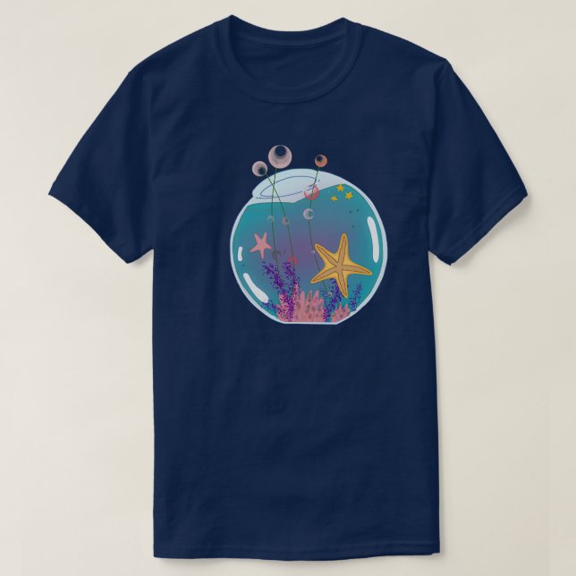 Starfish Aquarium T-Shirt (Design Front)