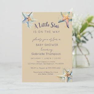 STARFISH Baby Shower Invitation