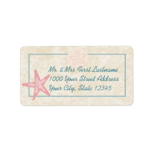 Starfish Beach Address Label