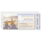 starfish beach boarding pass wedding invitations