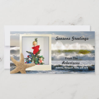 Starfish Beach Christmas 2 Holiday Card