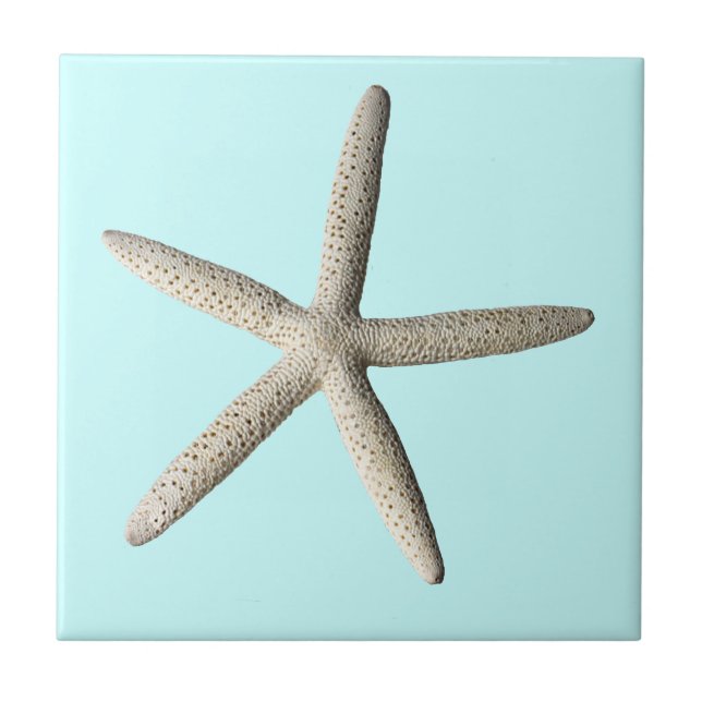 Starfish beach photo art tile (Front)