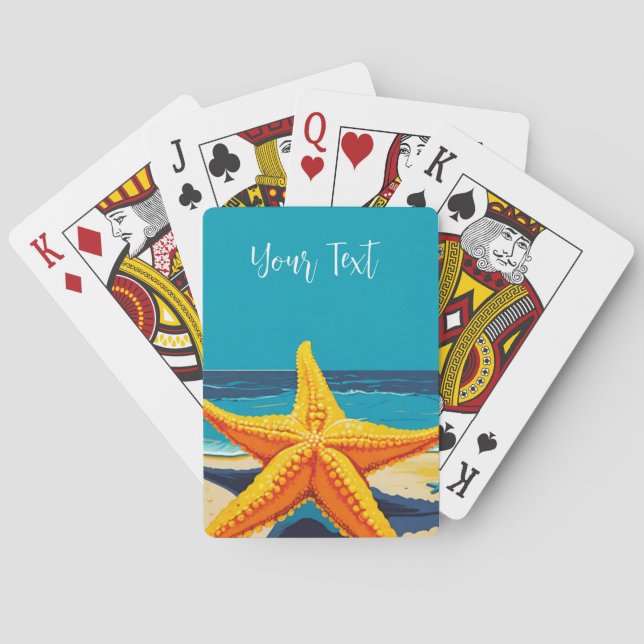 Starfish Beach  Playing Cards (Back)