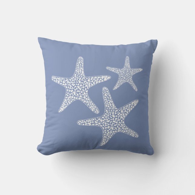 Starfish beach  summer nautical  design cushion (Front)
