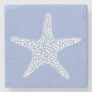 Starfish beach  summer nautical  design stone coaster