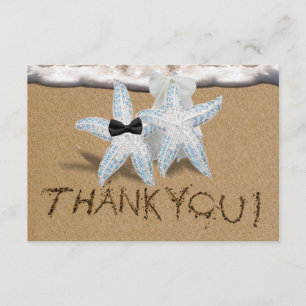 Starfish Beach Thank You Card