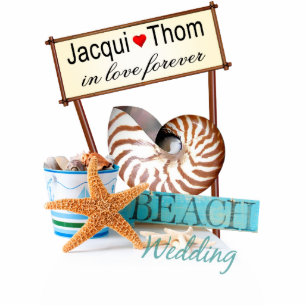 Starfish Beach Wedding CONTACT ME TO PERSONALIZE Standing Photo Sculpture