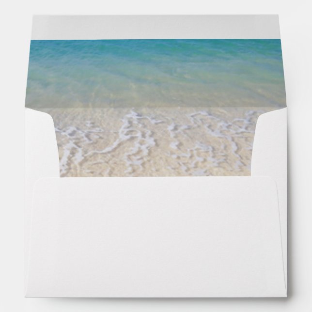 Starfish Beach Wedding Envelope (Back (Bottom))