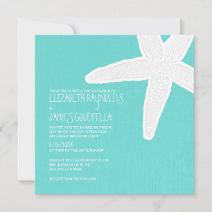 Starfish Beach Wedding Invitations