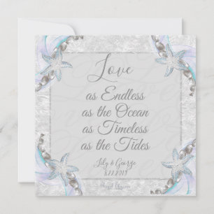 Starfish Beach Wedding Invitations